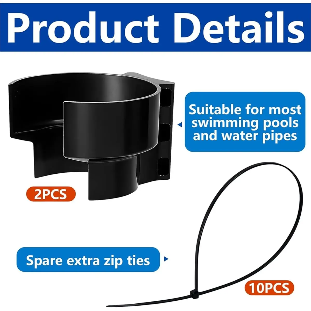 【TODAY-BUY】~@ 1set Swimming Pools Plunger Valve Bracket, Anti-Slip Pool Intake Hose Support for Above Ground Pools