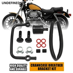 Motorcycles Crankcase Breather Bracket Kit For Harley 1991-2022 Sportster XL XLH 883 1200 Iron Forty-Eight Special XLX Custom