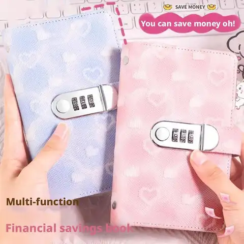 Cash Deposit Book 100 Envelopes Money Saving Challeng PU Savings Challenges Book Waterproof Reusable Budget Binder for Couples