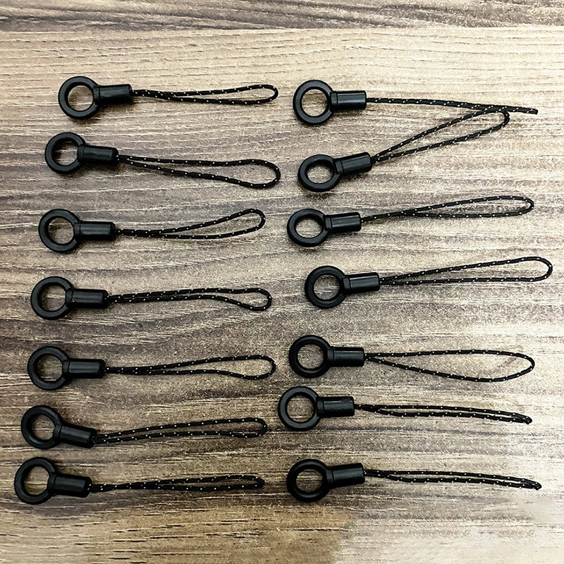 صغير أسود الحبل حبل رئيس مشبك DIY الهاتف المحمول قذيفة ملحق العالمي الهاتف الحبل