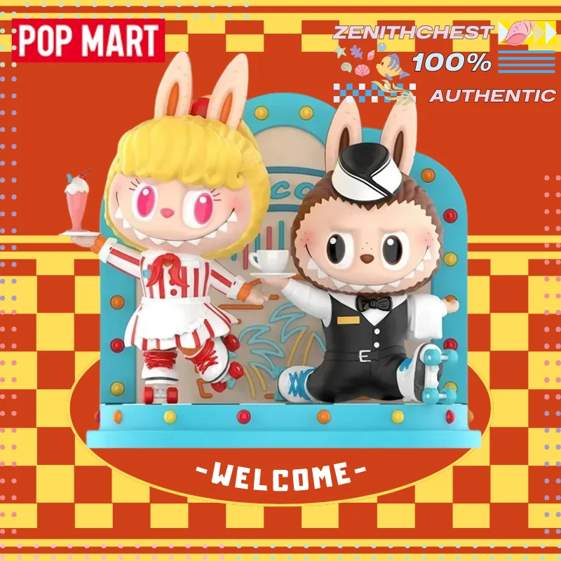 

Authentic POPMART THE MONSTERS LABUBU Vintage Diner Series Figure | Retro Style Collectible Figurine Desktop Decoration Gift for