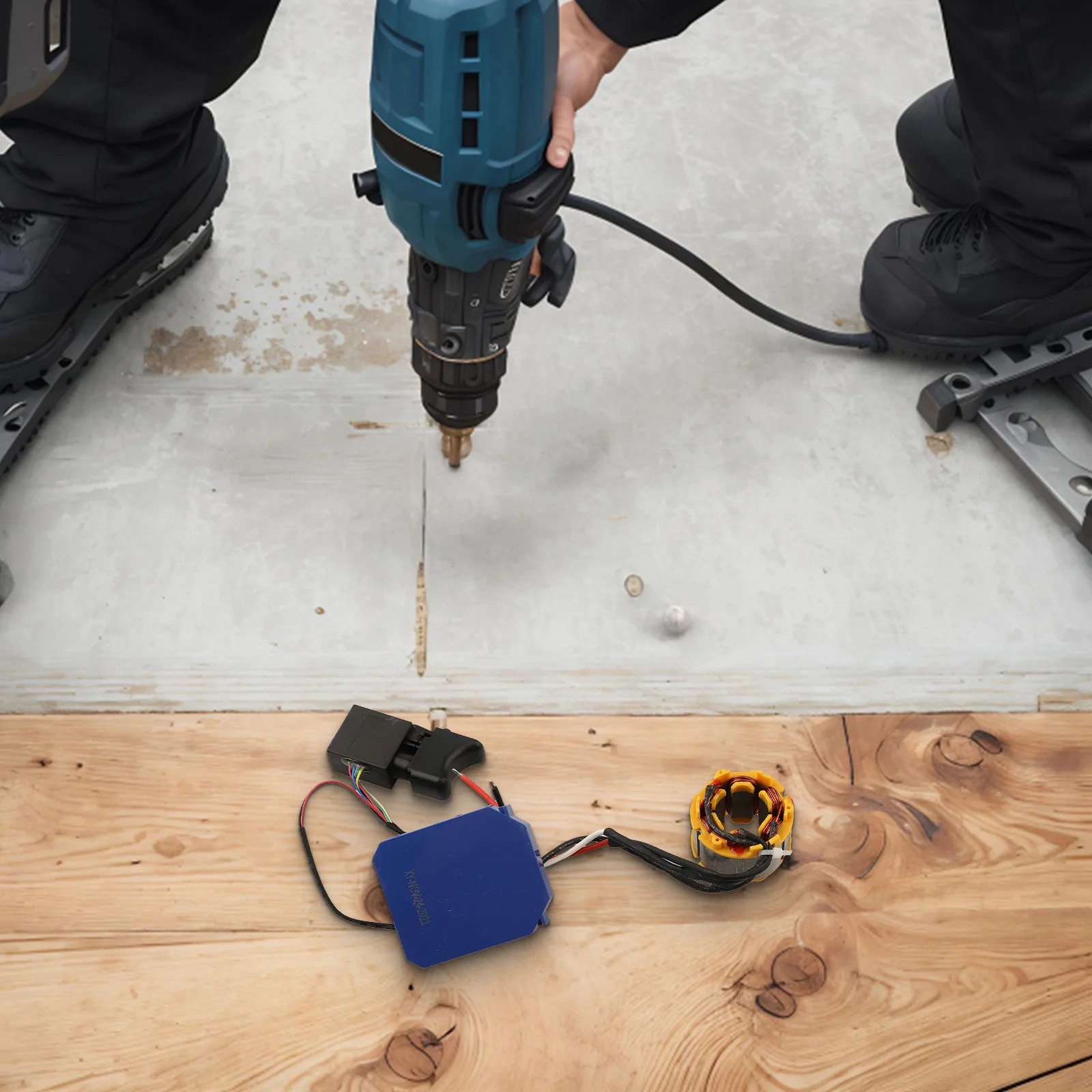 

62*52 Mm Brushless Motor Assembly Electric Drill Parts Efficient Performance Lightweight Assembly Metal Construction