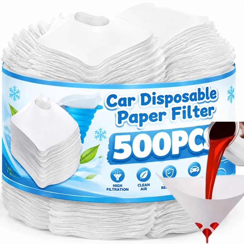 Spray Paint Filter Funnels White Thick Filter Cones Disposable Thick Paper Funnels Special Filter Mesh for Car Spraying