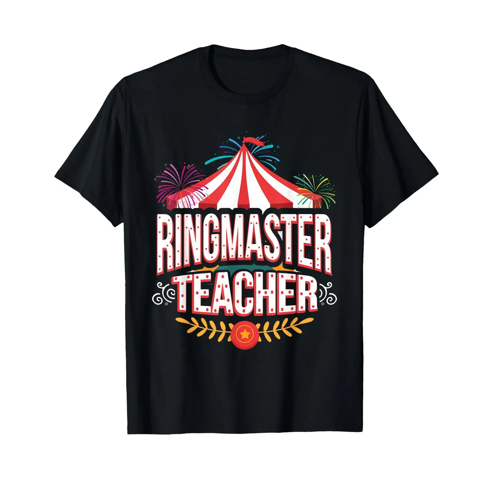 Ringmaster Teacher Circus T Shirt Carnival Back To School vintage Washed Soft designer clothes Stretched fashion streetwear