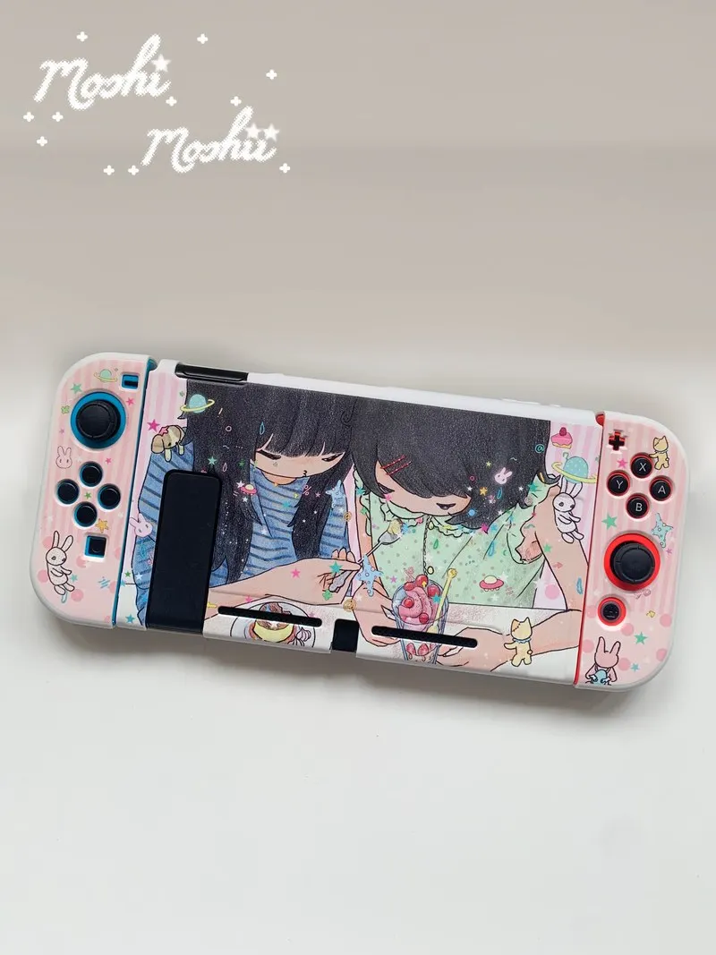 Original Design Switch2 Protective Shell Cartoon Custom Tea House Girl Series Oled/Ns/Lite Soft Shell Anime Game Peripheral
