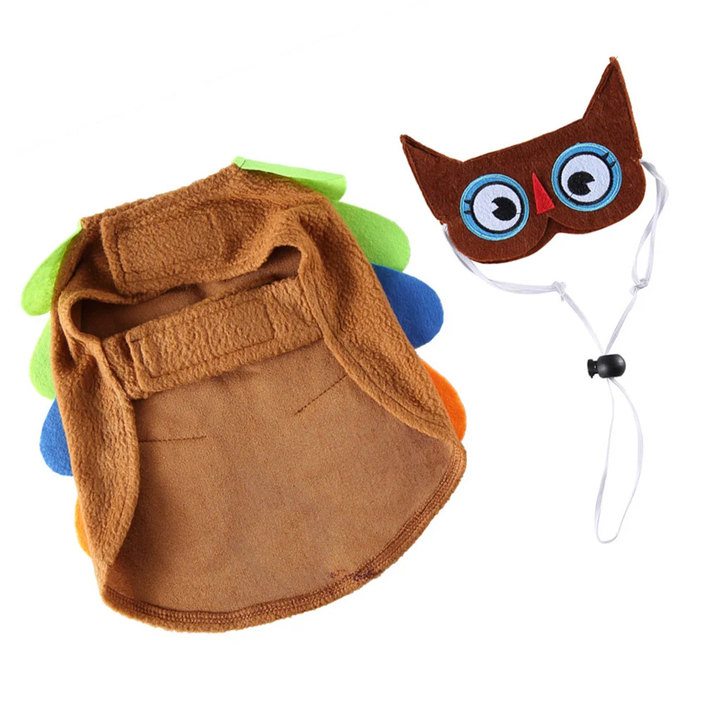 

1Set Halloween Pet Clothes Dog Costume Owl Style Soft Comfortable Breathable Puppy Cosplay Clothing for Festival Party