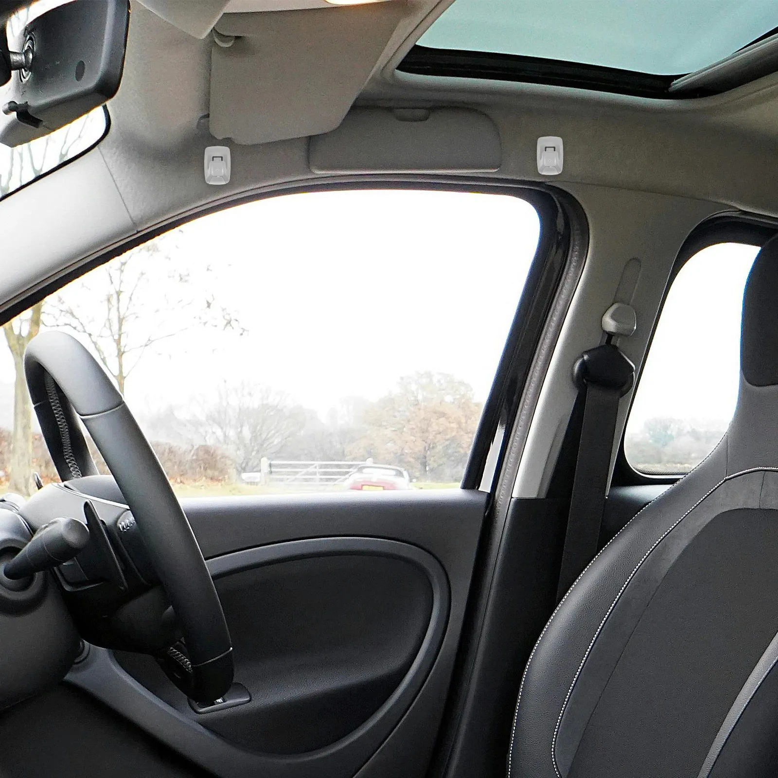 10Pcs Car Interior Sun Visor Clips Secure Fixation Anti Slip Hooks Vehicle Visor Shade Retainer Brackets Auto Accessories