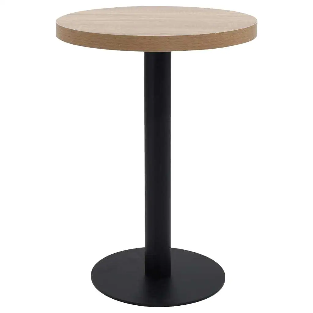 Light Brown Bistro Table 23.6'' - Stylish Dining Furniture for Home & Kitchen