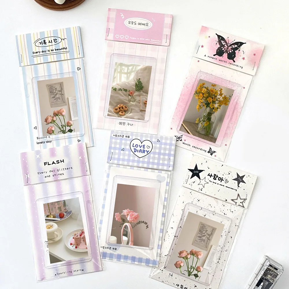 10PCS Cute Card Head Paper Card Back Packaging Gift Decor Photo Cardboard Back Card Protective Packaging Cartoon DIY  INS
