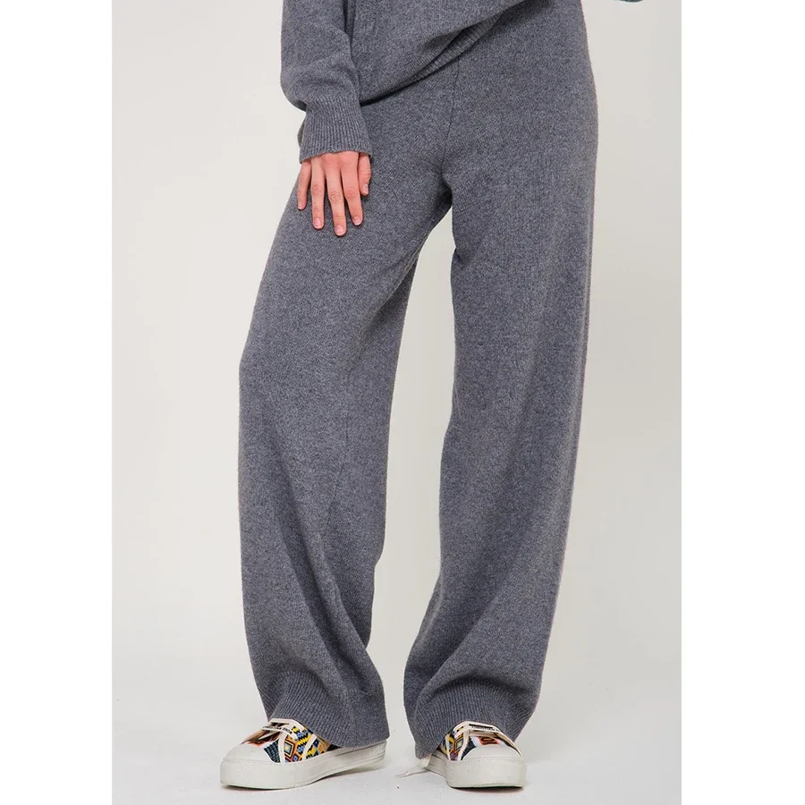 Femmes tricotées nouveau automne hiver pantalons décontractés Style de mode chaud