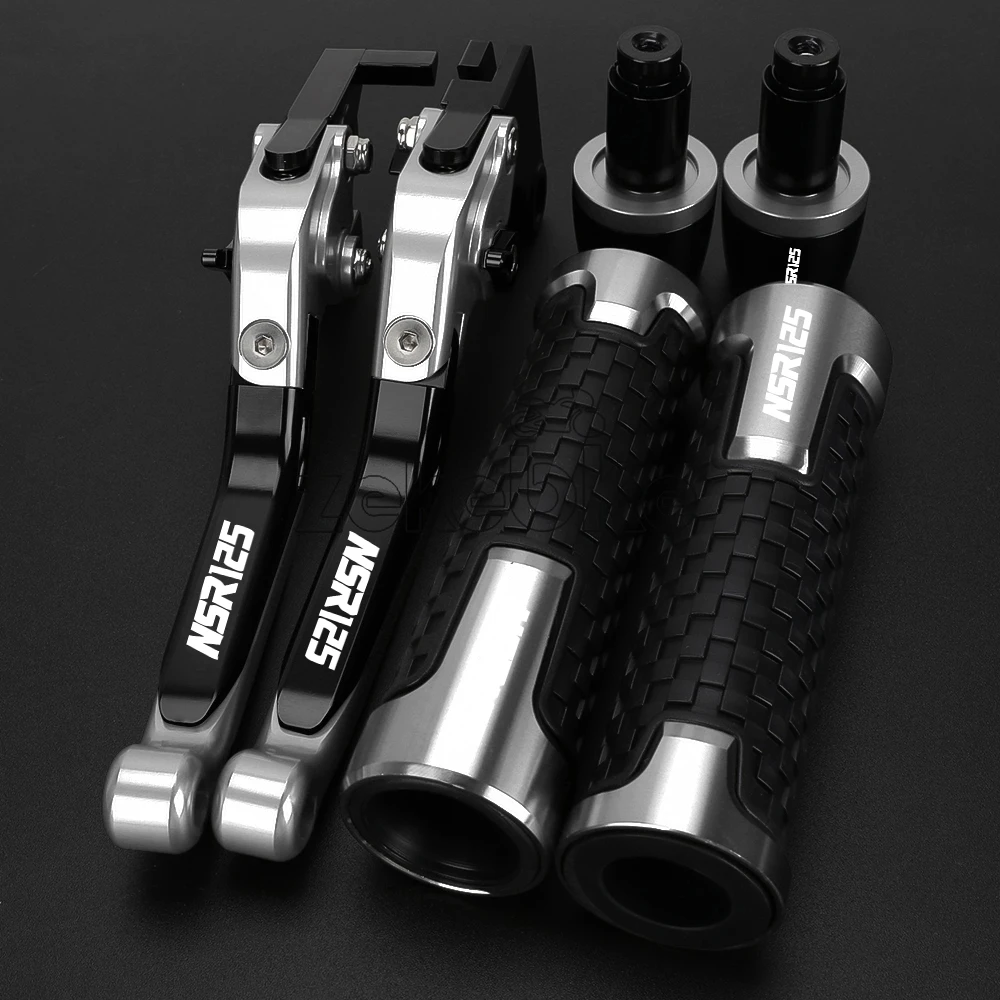FOR HONDA NSR125 NSR 125 1988 1989 1990 NSR-125 Motorcycle Accessories Adjustable Brake Clutch Levers Handlebar Grips Aluminum