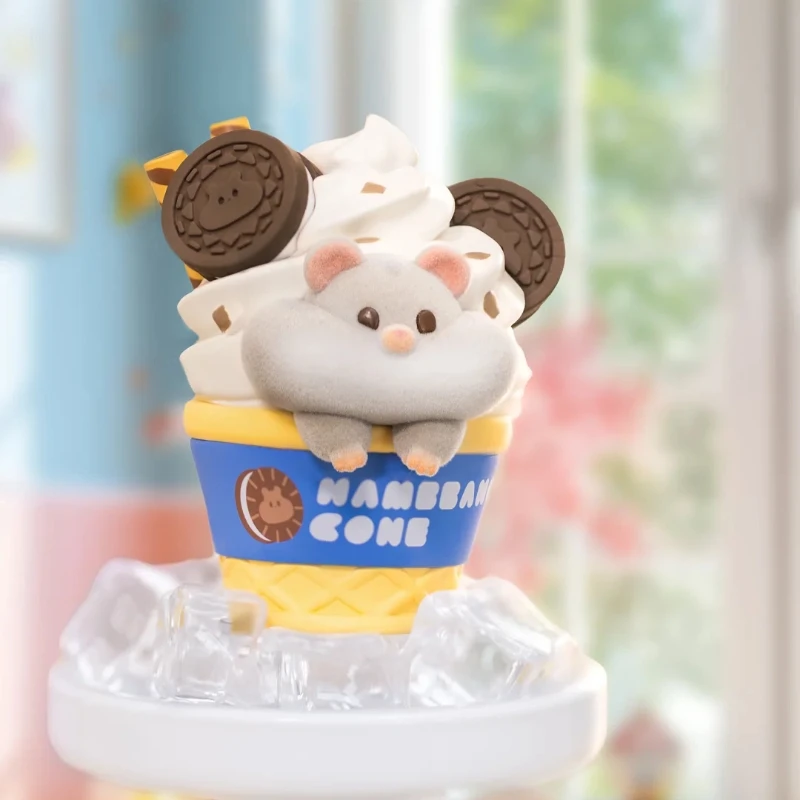 

Genuine Ornaments Blind Box Ddptoy Hamster Dessert Fully Stocked Cute Flocked Milk Tea Hamster Depicting Daily Life With Friends