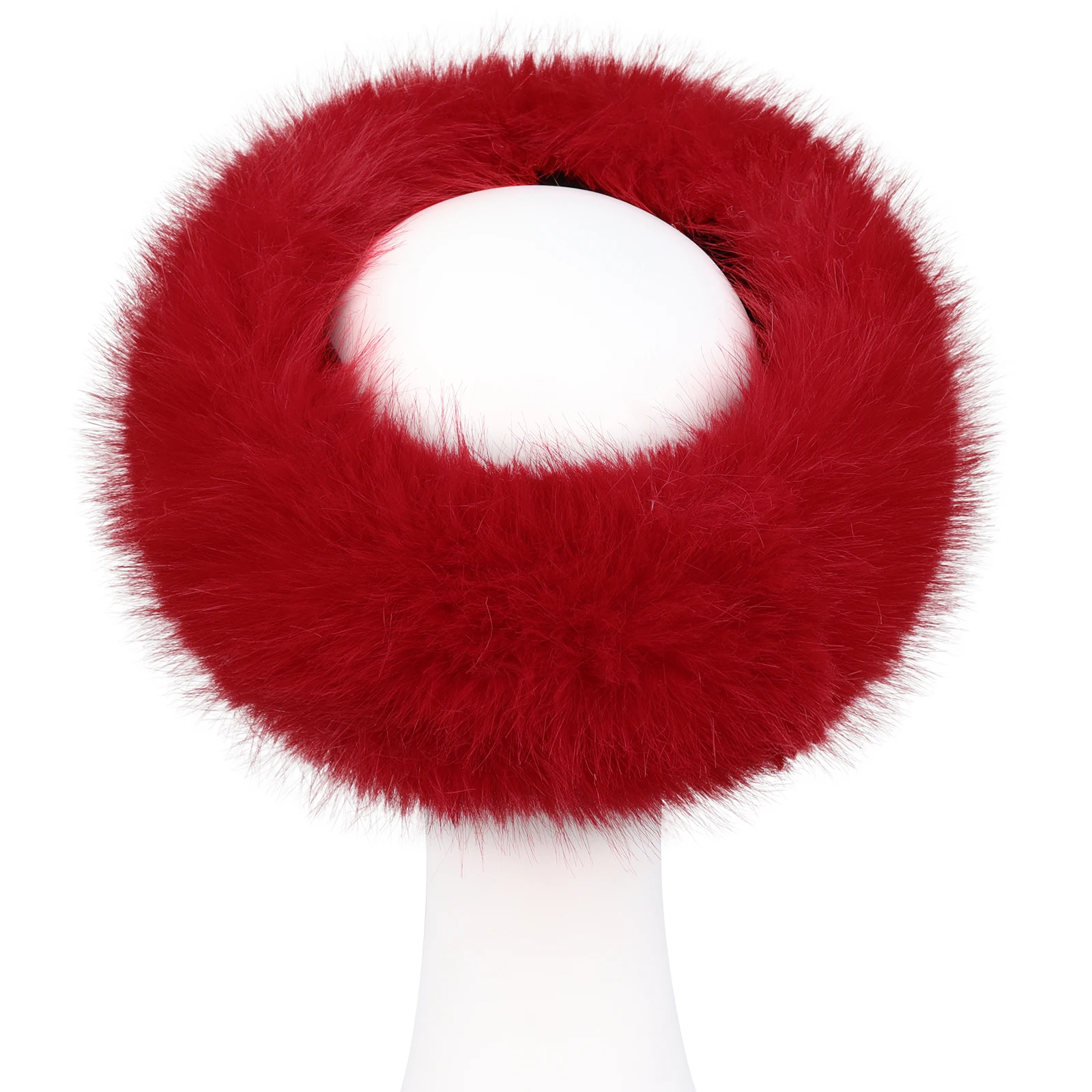 Faux Fur Furry Headbands Earmuffs Handmade Women Fluffy Headwear Winter Earwarmer Headwrap Cosplay Accessories
