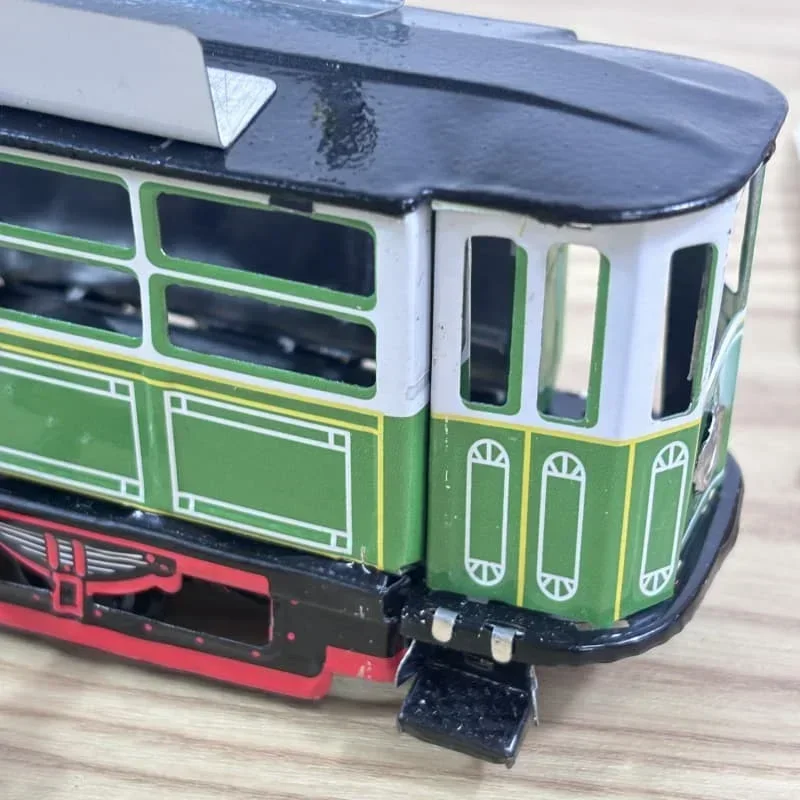 [Grappig] Collectie voor volwassenen Retro opwindspeelgoed Metaalblik De trolley Mechanische uurwerkfiguren model verjaardagscadeau voor kinderen