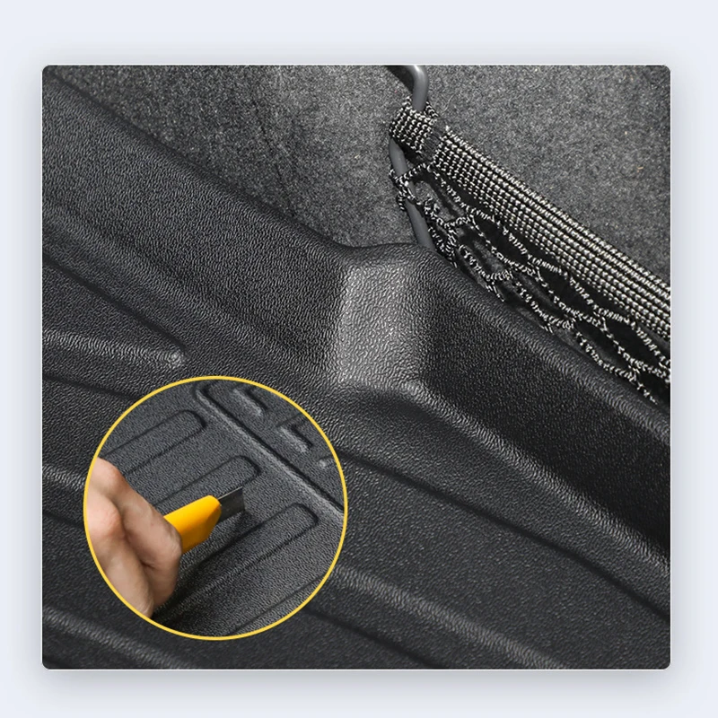 For BMW iX I20 2022 2023 2024 TPE Rear Trunk Mat Storage Pad Waterproof Luggage Floor Boot Cargo Rug Anti-scratch Tray Carpet