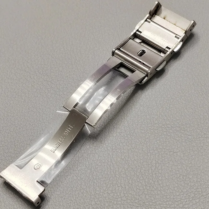 18/20/22mm 316L Solid Stainless Steel Watch Clasp Luxury Adjustable Folding Buckle Premium Metal Clasp Watch Repair Accessories