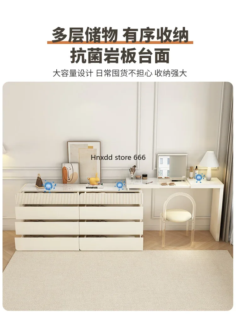 Cream Wind Flip Acht-Emmer Kast Dressoir Geïntegreerd