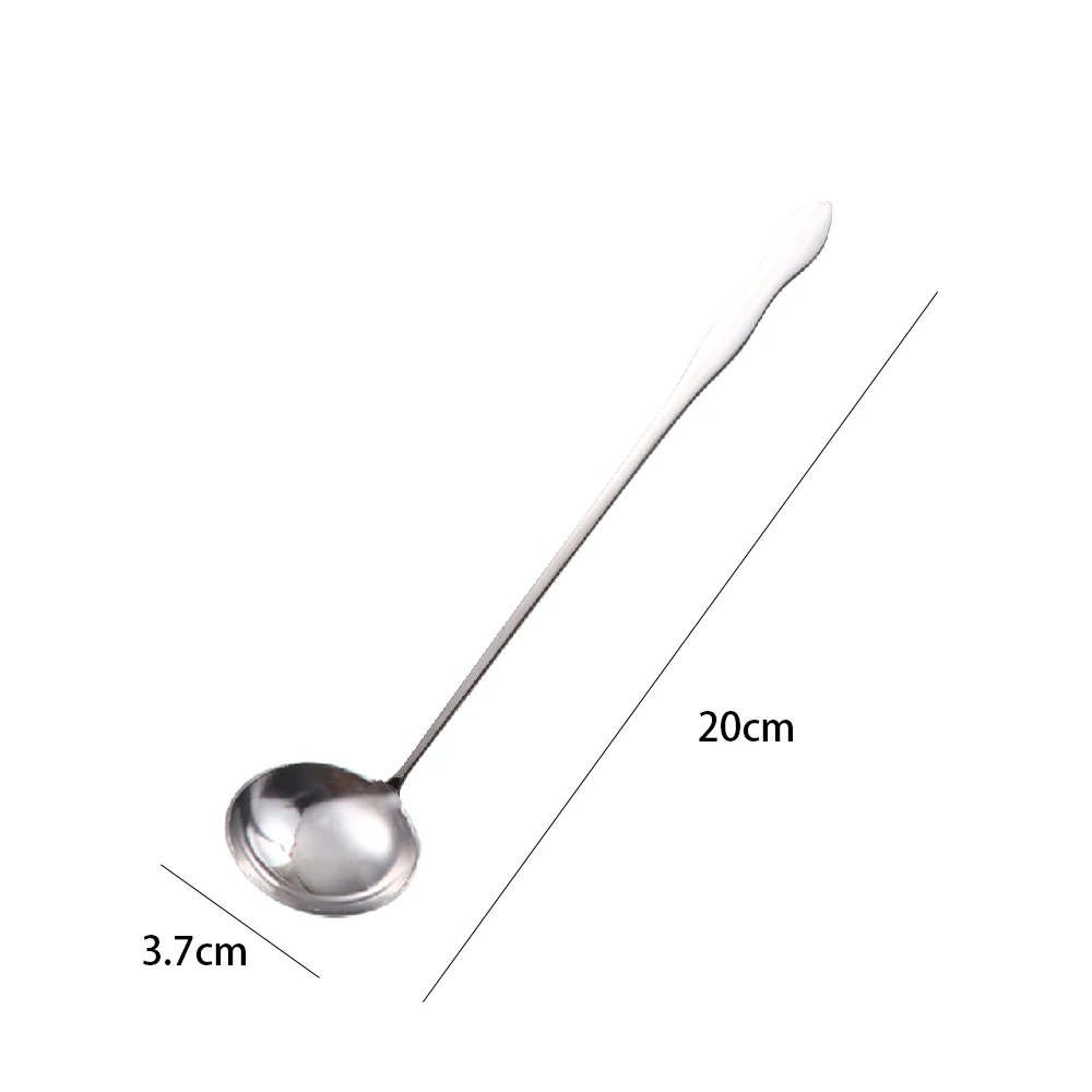 

Long Handle For Dessert Ice Cream Coffee Tableware Flatware Bartender Tool Stirring Spoon Kitchen Utensil Cocktail Spoon