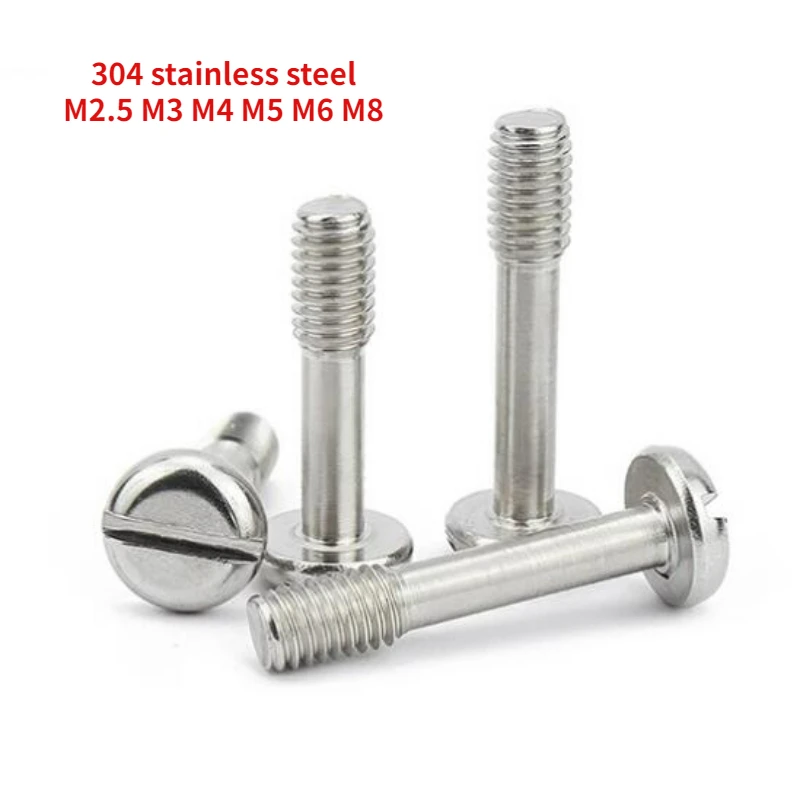 

20/50PCS 304 Stainless Steel Pan Head Slotted Screw Gb837 Hand Tightened Non Loosening Bolt M2.5 M3 M4 M5 M6 M8