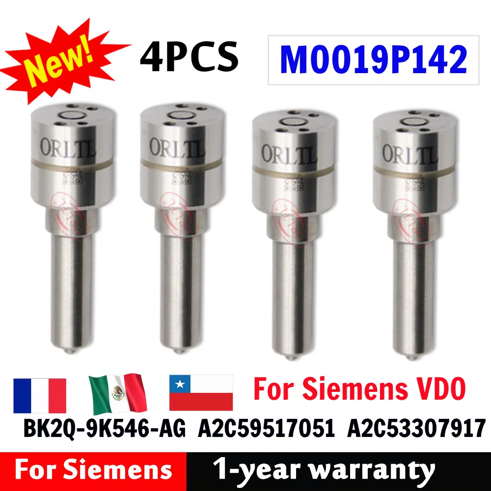 

4PCS M0019P142 BK2Q9K546AG For Siemens VDO A2C59517051 A2C53307917 BK2Q-9K546-AG High Quality Injector Nozzle