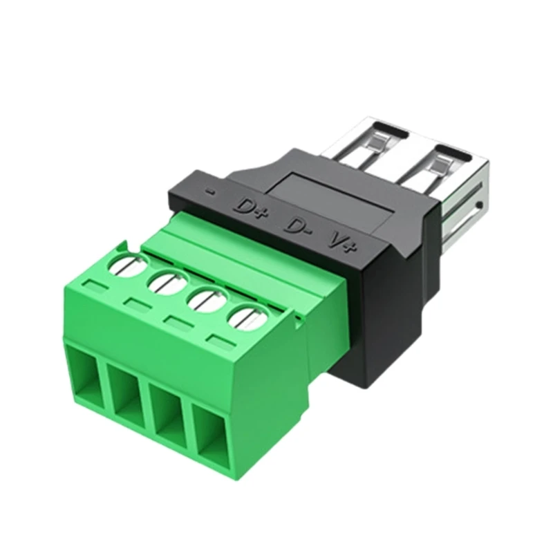 No Solder USB 2.0 Adapter Heads USB Turn 4 Pin Terminal Adapter For Seamless Data Cable Repairs