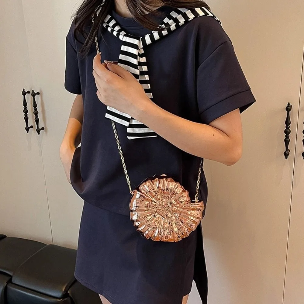 

Portable Candy Color Conch Crossbody Bag Chain Luxury Party Evening Bag Acrylic Sweet Women's Clutch Bag Lady