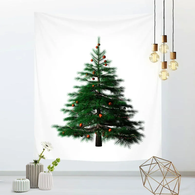 Beautiful Large size Christmas Tree Bedroom Home Decoration New Year Party Tapestry Wall Tapestry Bohemian Decorative Mattress