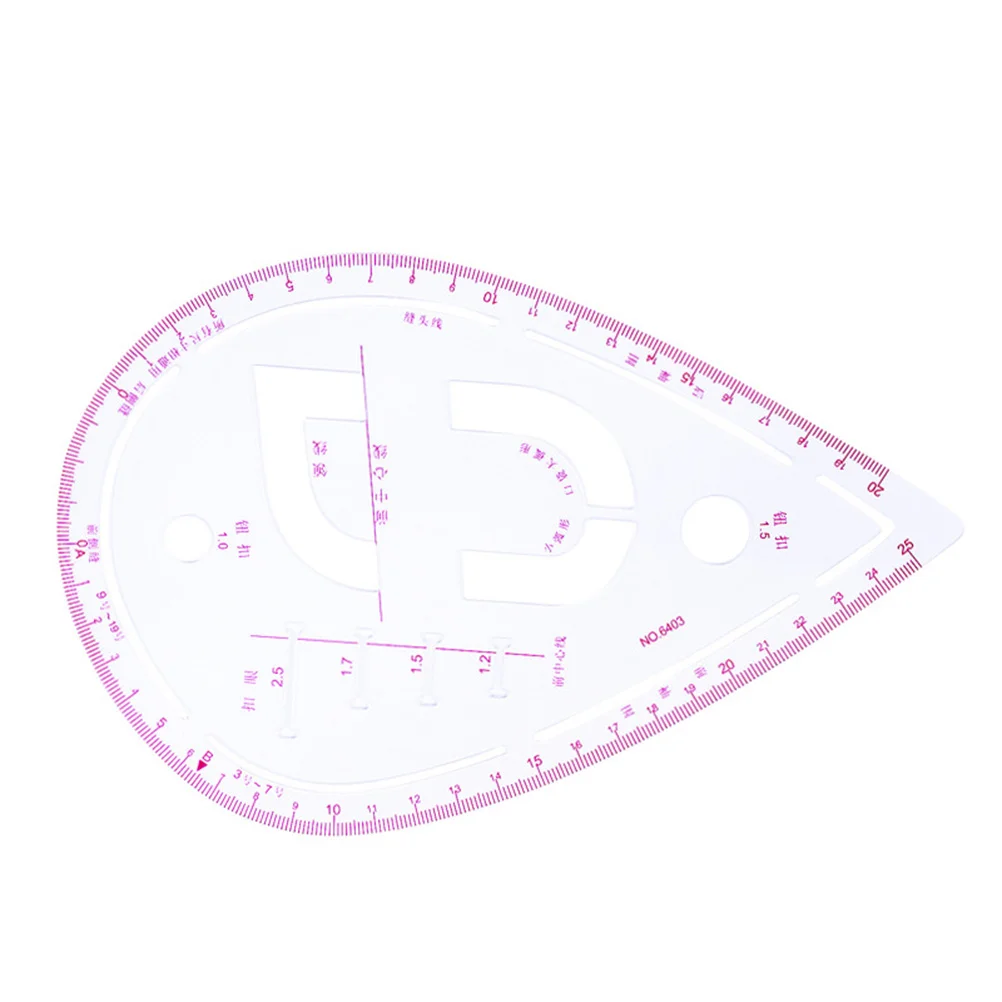 7Pcs Sewing Ruler Set Fashion Ruler French Curve Metric Shaped Grading Rulers DIY Tailors Draw Tools for Dressmaking Rules and