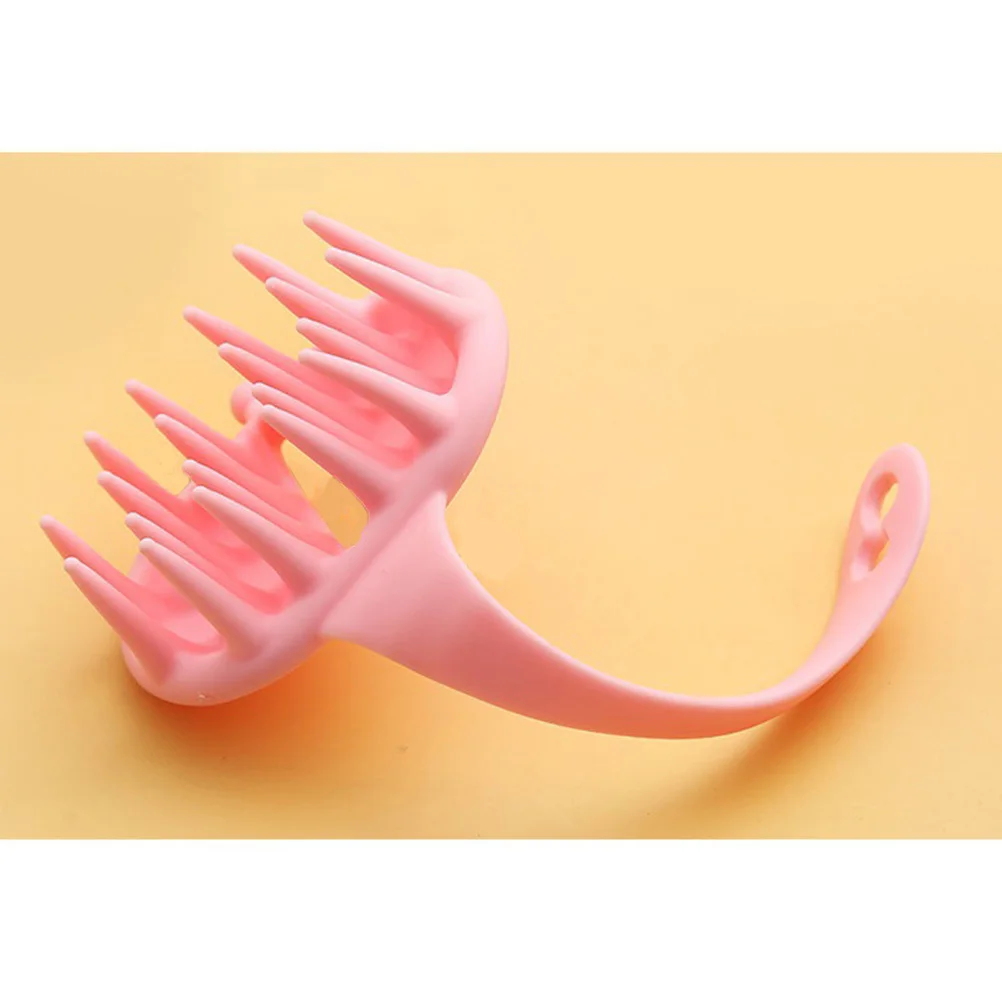 

Hair Scalp Massager Shampoo Brush Pink Adjustable Handle Cleanses Scalp All Hair Types Shampoo Brush