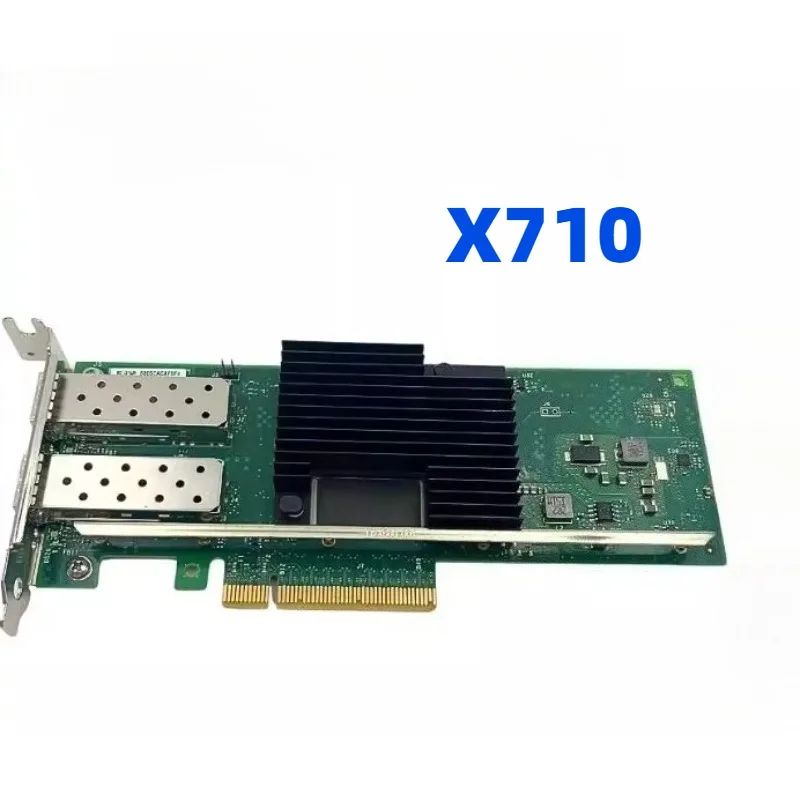 

Original X710 Dual Port 10 Gigabit Fiber Network Interface Card PCIe 3.0 x8 for X710-DA2 10G SFP+ Server NIC Network Adapter