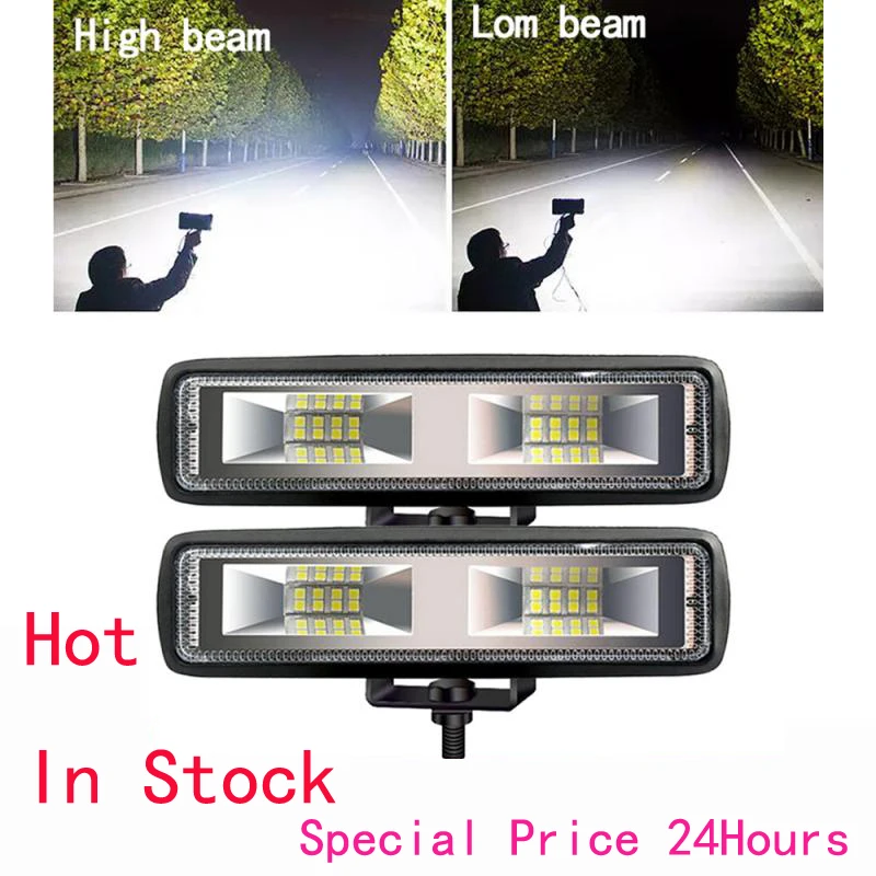 SUV Work Light Bulb Spot Beam Bar LED Car Off Road Driving Fog Lamp New Headlight Car Light 18W 12V 6500K Pure White Light