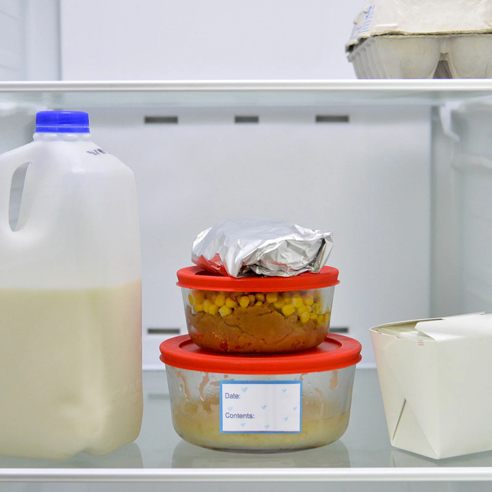 

Food Labels Stickers for Containers Jars Bottles Date Tracking Safety Marking Kitchen Storage Organizer Pantry Freezer