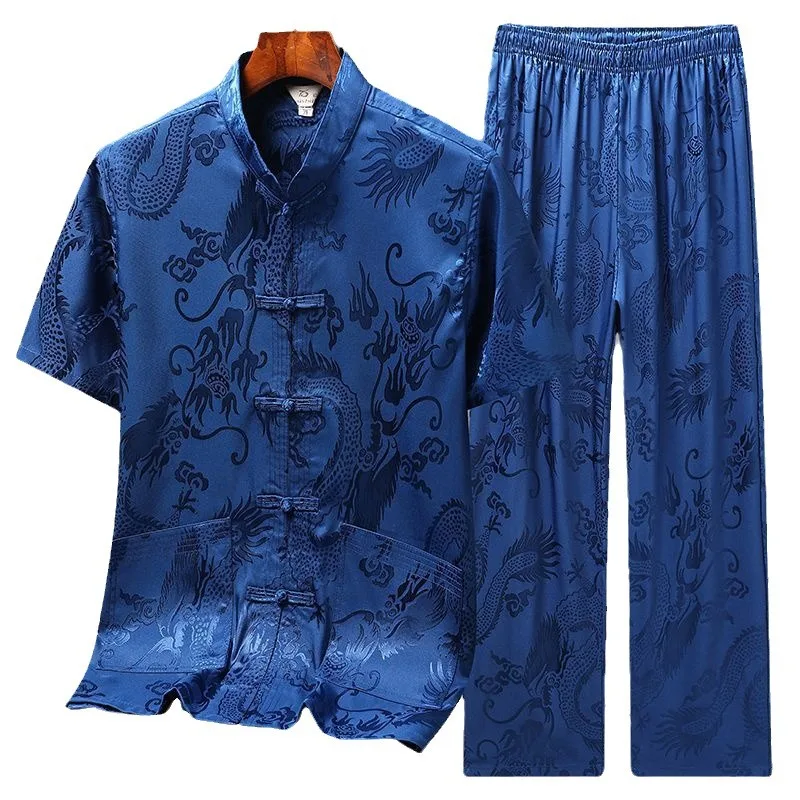 2024 Kimono Jacket Men Traditional Chinese Clothing Linen Hanfu Top Long Sleeve Tang Suit Kung Fu Shirt Cardigan Coat