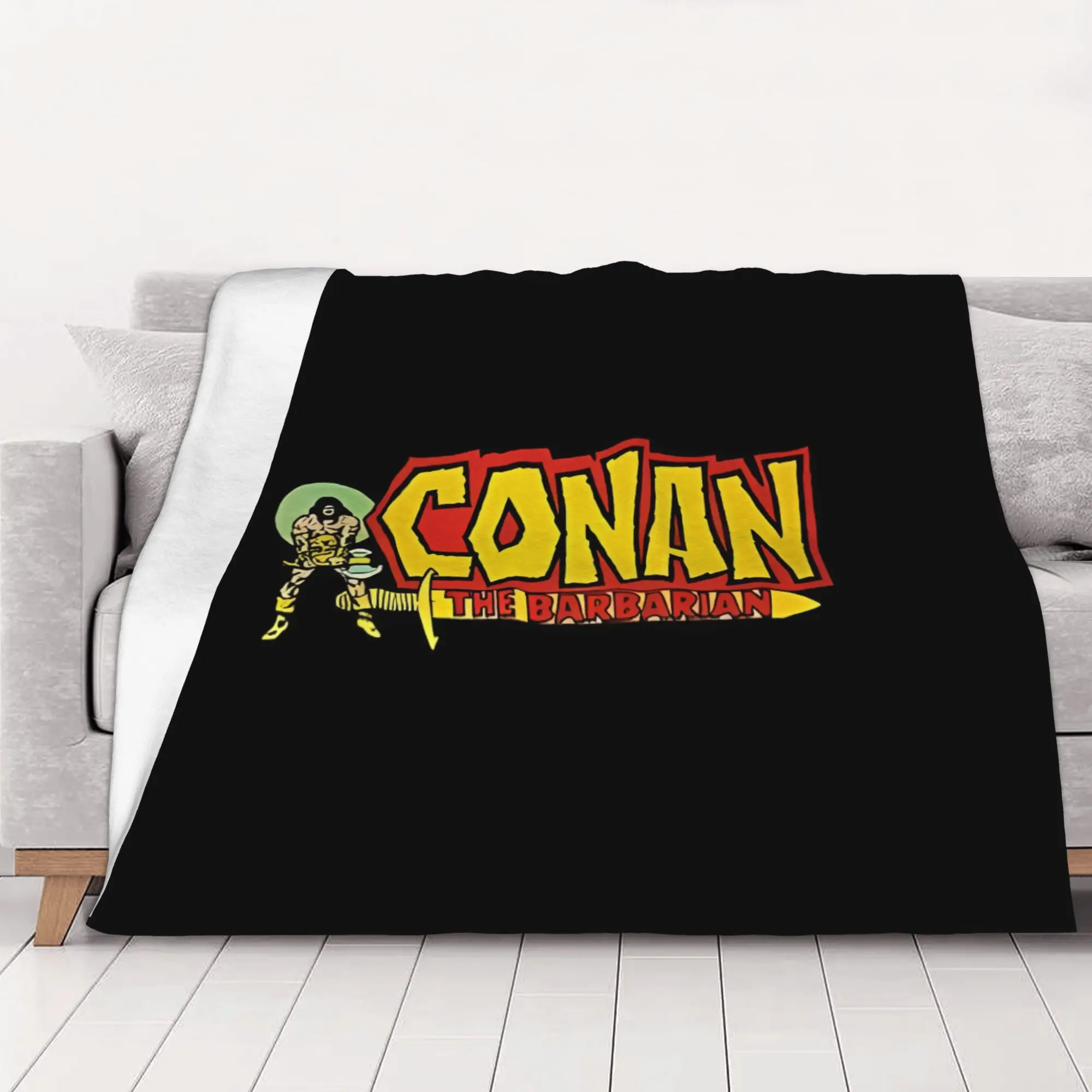 1PC home Cutecore Cimmerian Warrior Dark Conan the Barbarian Blanket Super Cosy Plush Home Living Room Sofa halloween