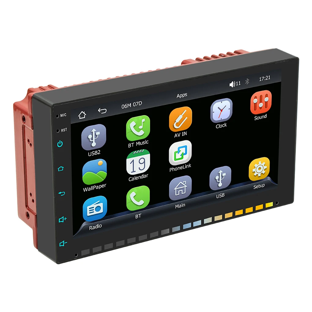 AM/FM Double Din HD 7Inch Full Touch Screen Car Stereo Radio Support Wireless CarPlay 2DIN Car Stereo Radio Bluetooth