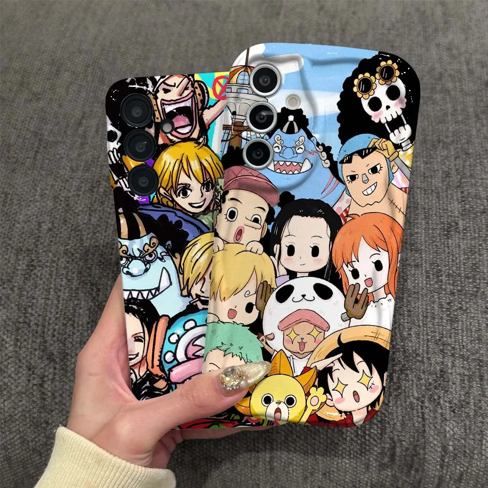 

Japanese anime One Piece For Samsung Galaxy A13 A15 A16 A06 A11 A12 A14 A05 M11 M12 F12 4G 5G Feilin Wave Oil Shell Phone Case