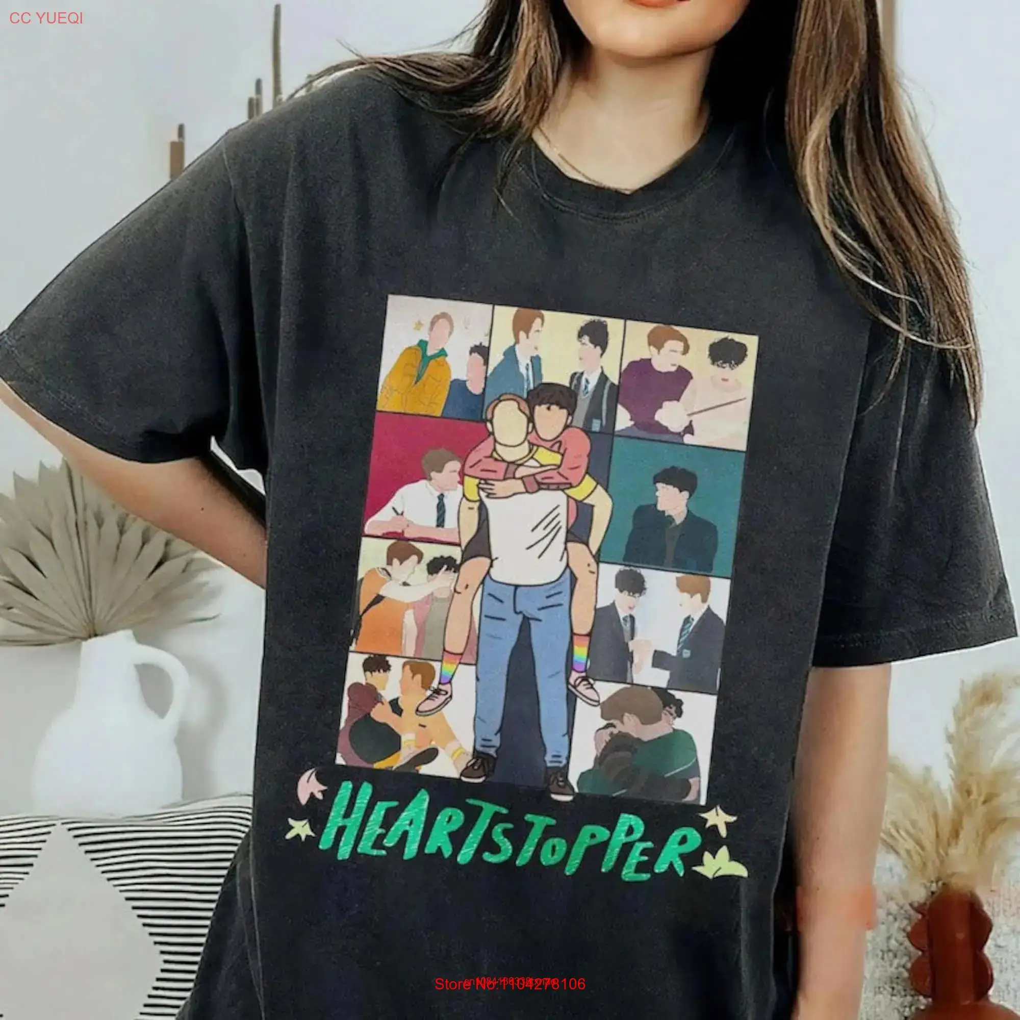 

Nick And Charlie T Shirt Movie Heartstopper Leaves SweaT LGBTQ Pride long or short sleeves