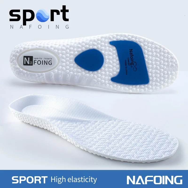 Einlegesohlen mit Stoßdämpfung, Deodorant, atmungsaktives Kissen, Sport-Einlegesohlen für Schuhe, Lauf-Einlegesohlen für Füße, Massage-Pads für Männer und Frauen