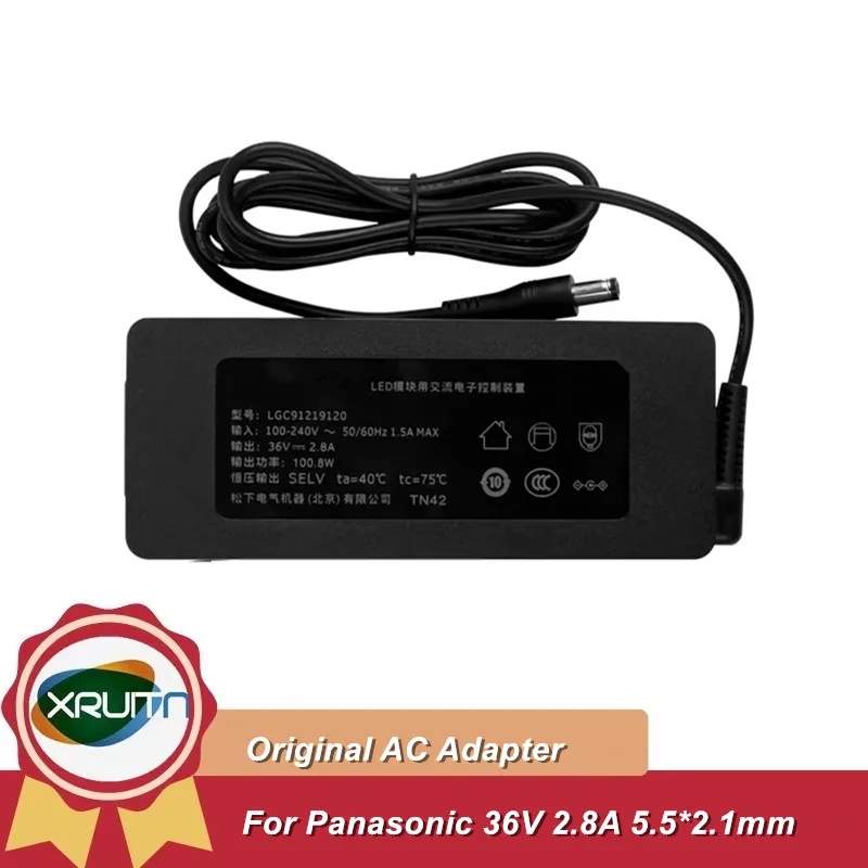 Genuine LGC91219120 36V 2.8A 110.8W AC Adapter Charger For Panasonic Road Light Table Lamp Power Supply