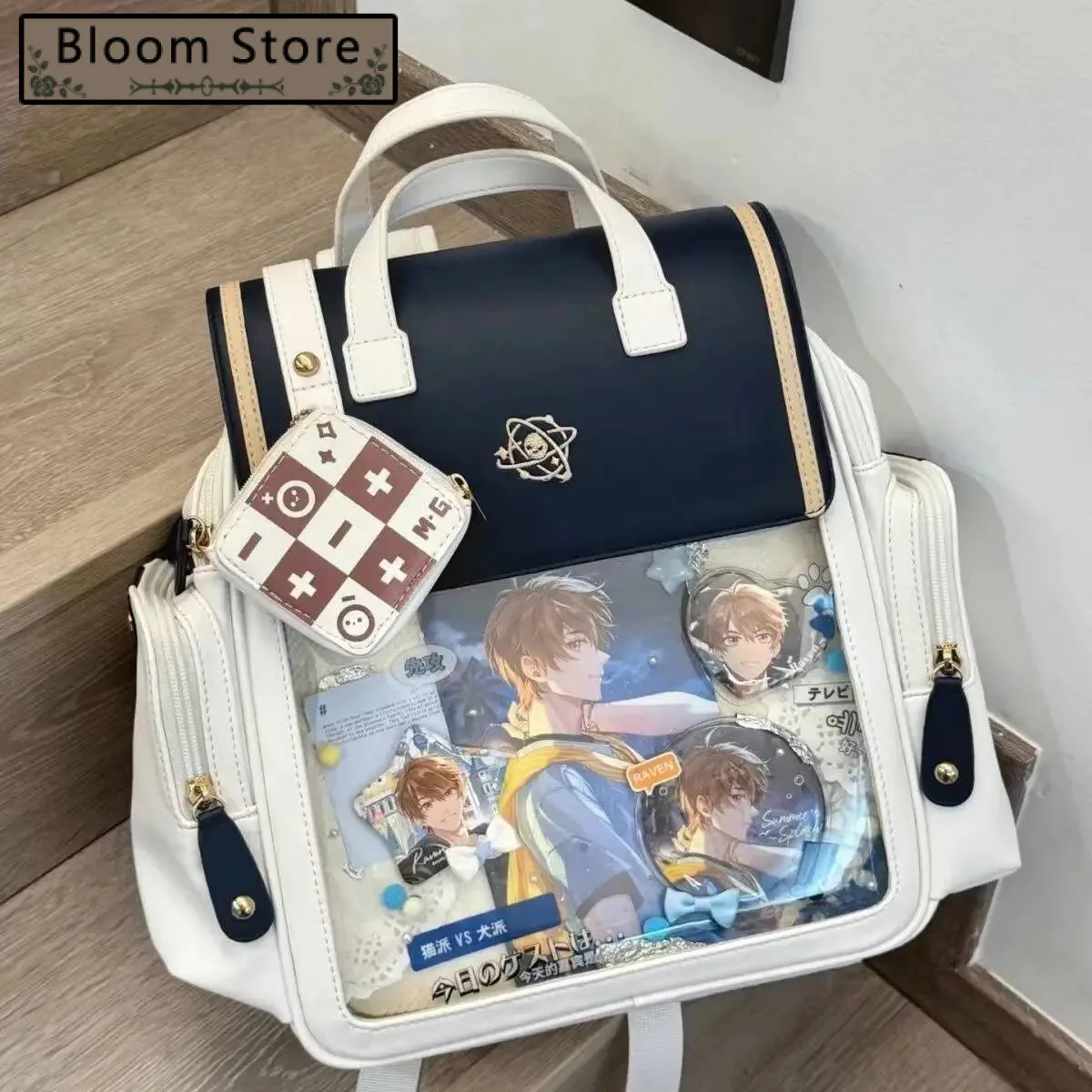 

Bloom Transparent Ita Bag Backpack Women Haruku Aesthetic JK Uniform Mochila Schoolbag Female Large Capacity Backpacks 2025