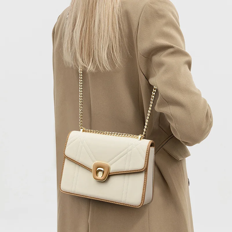 Crossbody bag bag spring and summer models female hundred with chain small square bag senior sense of exquisite shoulder bag