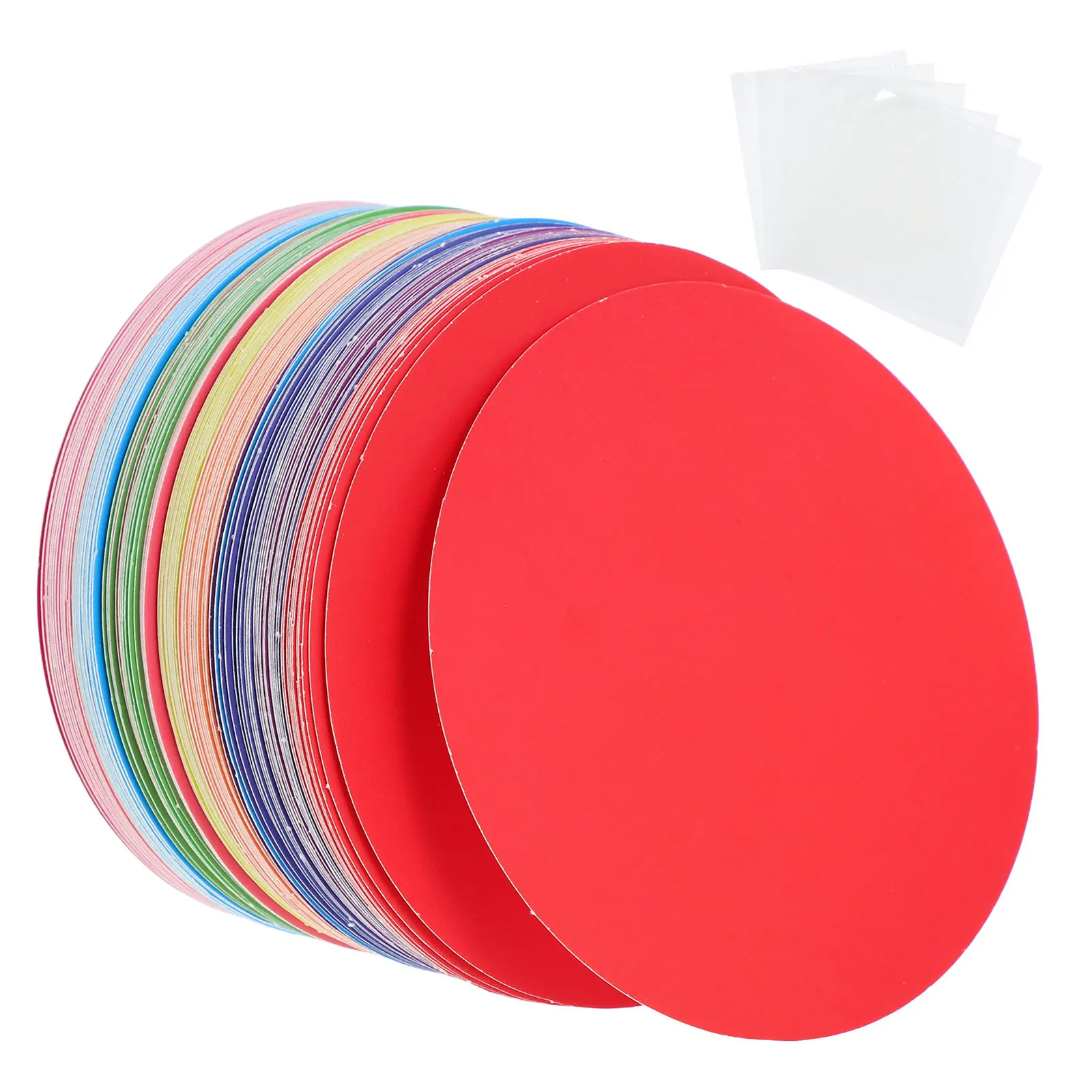 108Pcs Circle Cutouts Colored Paper Classroom Bulletin Board Decoration Round Paper DIY Kids Crafts Wall Cutouts