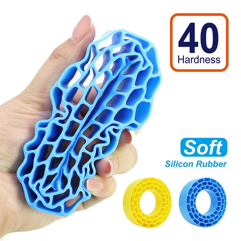 1.55 Polegada pneus de borracha de silicone inserção espuma para 95-97mm 1.55 Polegada pneu rc carro atualização peças Blue-SPMI