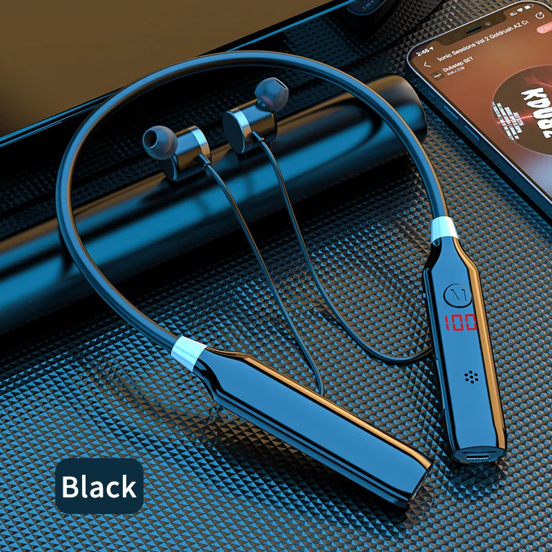 

150hour Wireless Headphones Bluetooth 5.2 Earphones Magnetic Sports Earbuds Bass Headset Neckband With Mic Waterproof Headphones