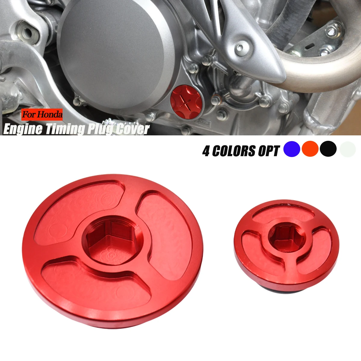 Motorcycle Engine Timing Plug Cover For Honda CRF150R CRF250R CRF450R CRF450X TRX400EX CRF 150 250 450 R CBR 600RR CBR1000RR TRX