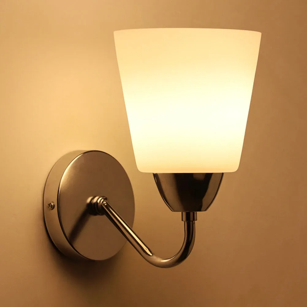 

1pc Modern Wall Decorative Bedside Decorative Lamp Led Bedroom Lamp For Home Hotel Corridor Lighting Adornment White