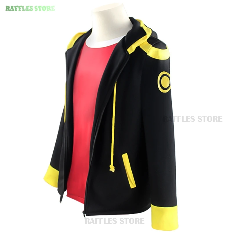 Mystic Messenger 707 Cosplay Anime Game MM Costume Wig Hooded Coat T-shirt Uniform Halloween Party Men Women Role Play Outfits