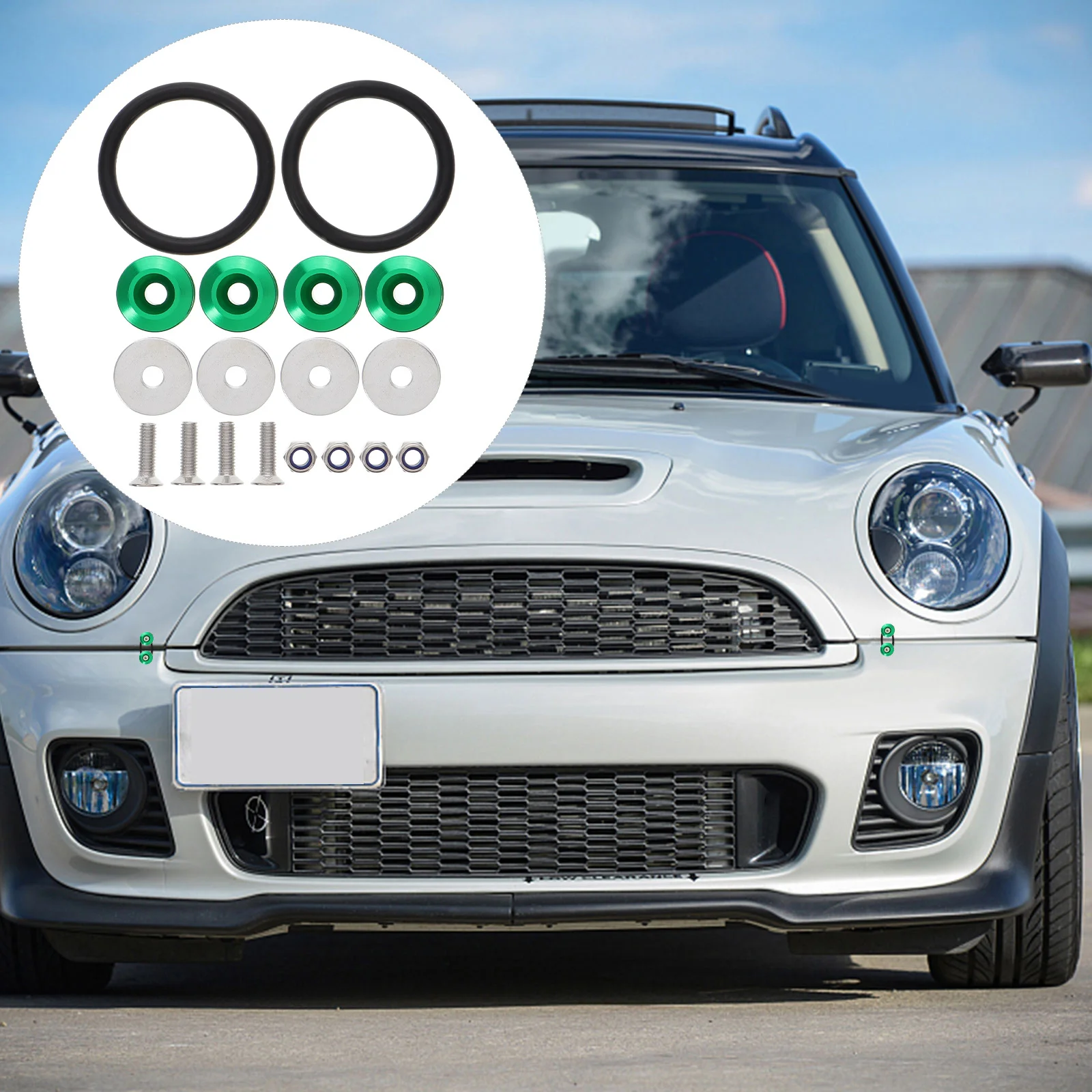 

Комплект креплений для бампера, черные быстроразъемные зажимы для ремонта переднего и заднего бампера, модели транспортных средств, двухслойная конструкция, резина