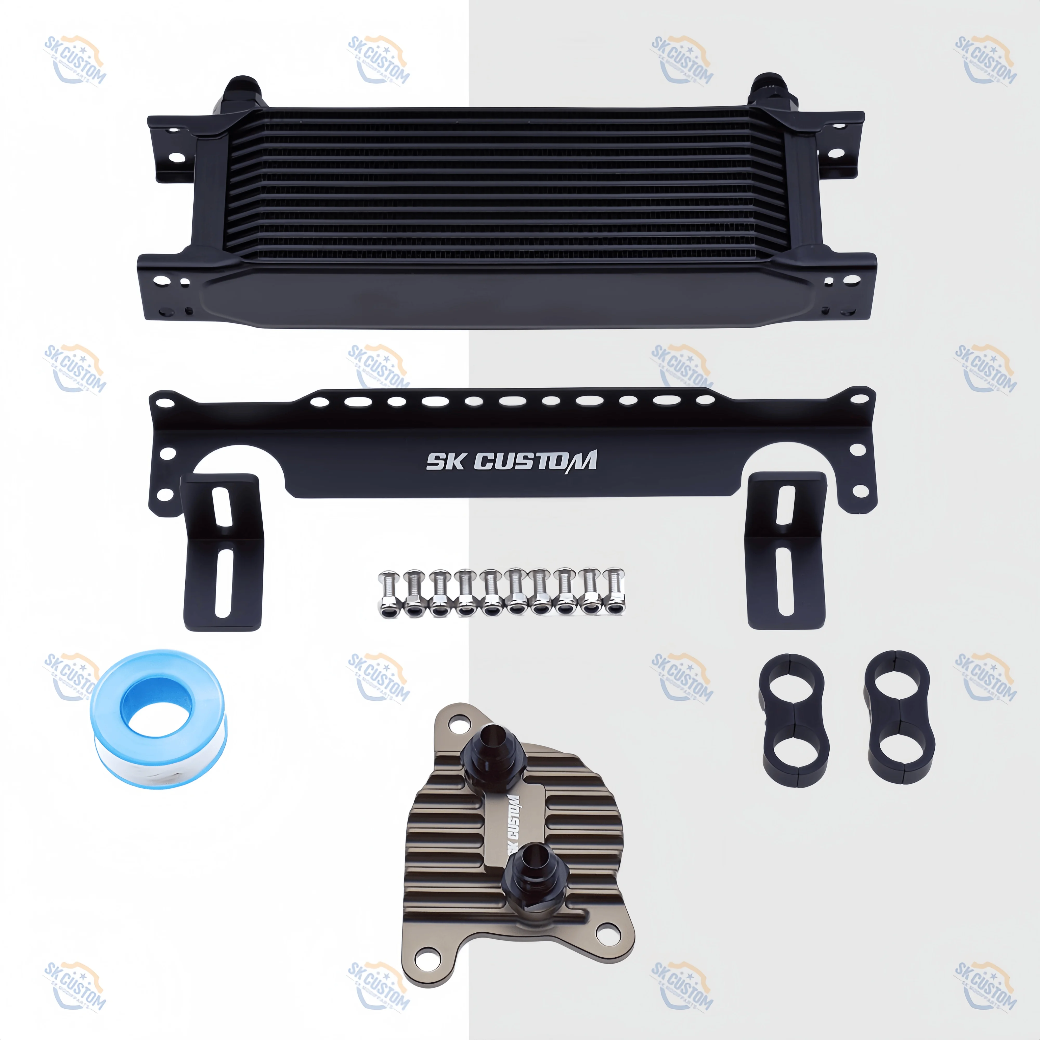 SK CUSTOM For Toyota Yaris Altis RAIZE Transmission Oil Cooler Kit Aluminum Radiator