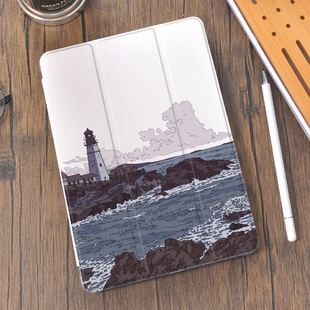 

Anime iPad Mini Case For iPad Air 5 4 9th Generation Cover With Pencil Holder Pro 11 12.9 2021 Mini 6 5 10.2 8th 7th 9.7 6th 5th